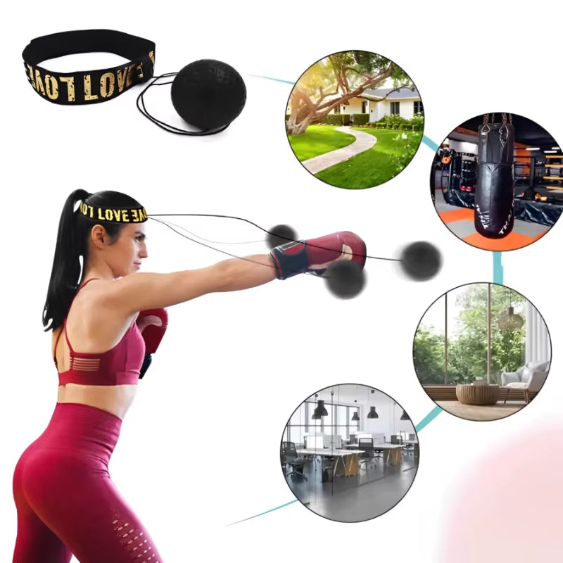 MMA Boxing Reaction Ball – Head-Mounted PU Speed Trainer for Reflex, Focus & Hand-Eye Coordination 💥🧠🥊