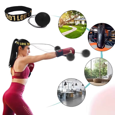 MMA Boxing Reaction Ball – Head-Mounted PU Speed Trainer for Reflex, Focus & Hand-Eye Coordination 💥🧠🥊