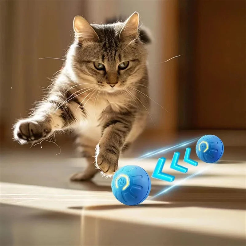 🐾 Clever Smart Pet Ball – USB Interactive Bouncing Toy for Dogs & Cats