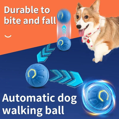 🐾 Clever Smart Pet Ball – USB Interactive Bouncing Toy for Dogs & Cats
