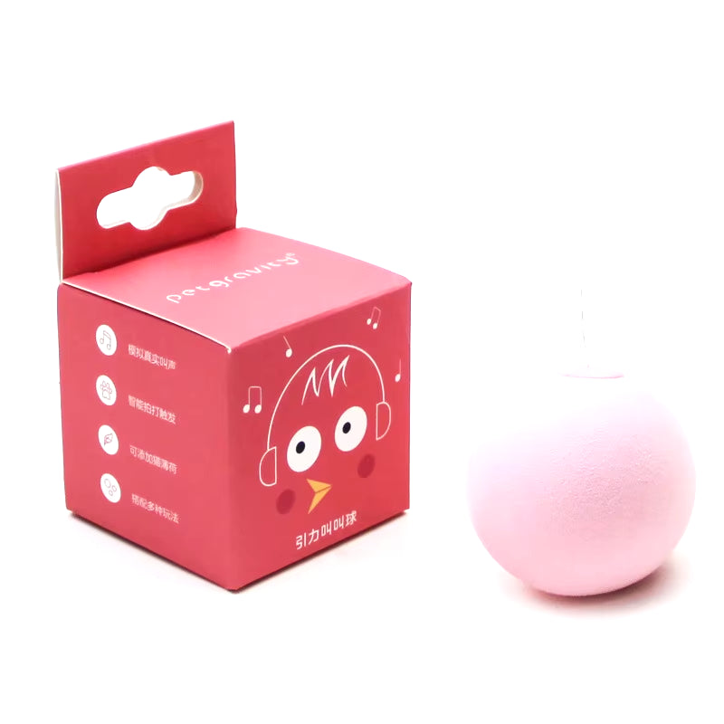 Clever Interactive Cat Toy Ball – Squeaky Plush with Catnip & Sounds 🐾🎶
