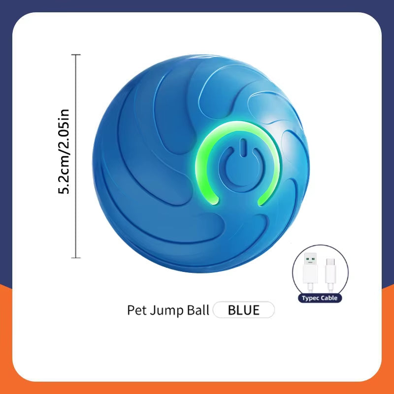 🐾 Clever Smart Pet Ball – USB Interactive Bouncing Toy for Dogs & Cats