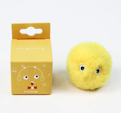 Clever Interactive Cat Toy Ball – Squeaky Plush with Catnip & Sounds 🐾🎶