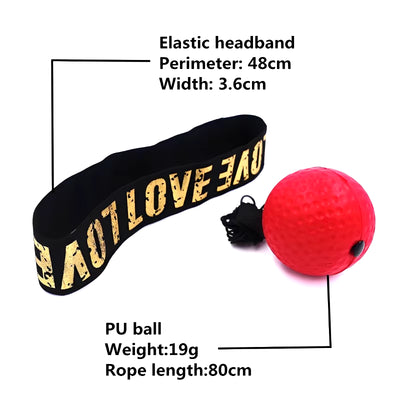 MMA Boxing Reaction Ball – Head-Mounted PU Speed Trainer for Reflex, Focus & Hand-Eye Coordination 💥🧠🥊