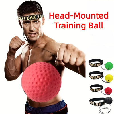 MMA Boxing Reaction Ball – Head-Mounted PU Speed Trainer for Reflex, Focus & Hand-Eye Coordination 💥🧠🥊