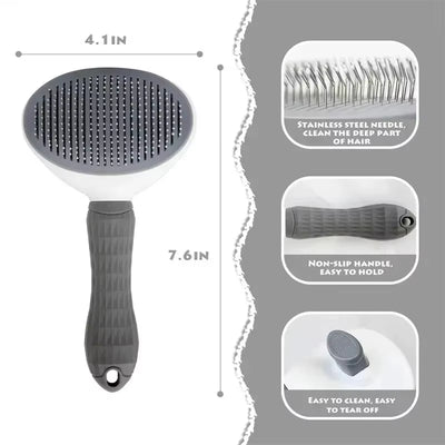 Clever Self-Cleaning Pet Brush for Dogs & Cats 🐾🌟