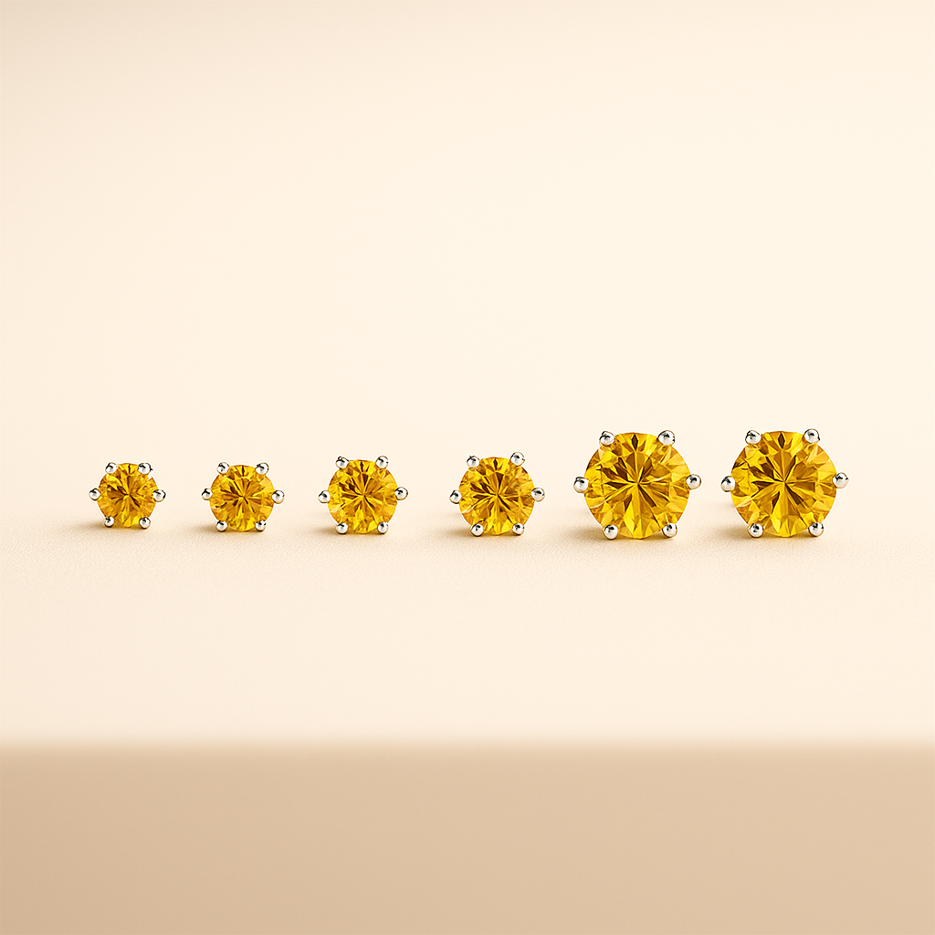 D Color Moissanite Stud Earrings | 925 Silver + GRA Certified