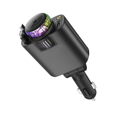 Clevio 5-in-1 Smart Car Charger 🚗⚡🌌 | Fast Charging + Starry Light + Aroma Diffuser