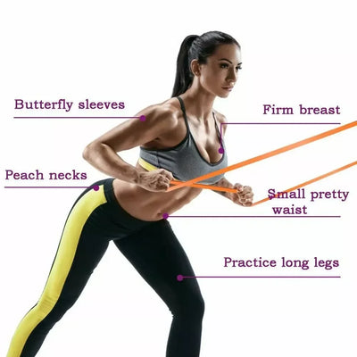 Clever Resistance Bands (5–120 lbs) – Premium Elastic Bands for Boxing, Agility, Yoga & Strength Training 💪 🧘‍♀️