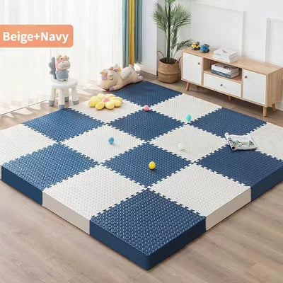 Clever EVA Interlocking Gym Floor Mats – Non-Slip Leaf Grain Puzzle Tiles for Fitness & Home Decor 🧘‍♀️🏠