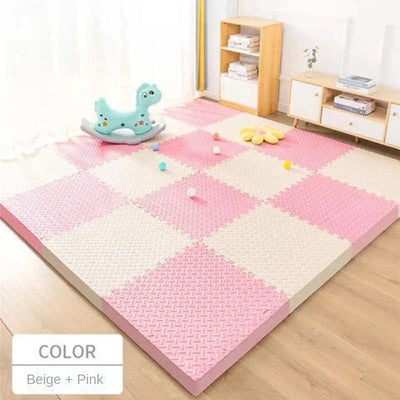 Clever EVA Interlocking Gym Floor Mats – Non-Slip Leaf Grain Puzzle Tiles for Fitness & Home Decor 🧘‍♀️🏠