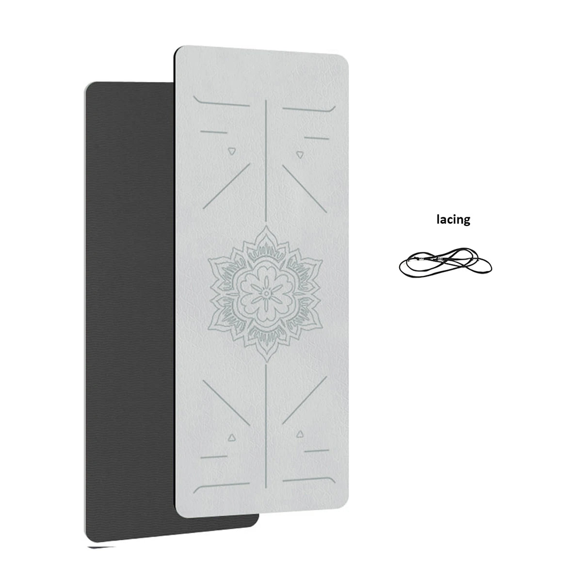 Eco TPE Yoga Mat – Non-Slip Home Fitness Mat with Alignment Guide for Yoga, Pilates & Stretching🌿🧘‍♀️