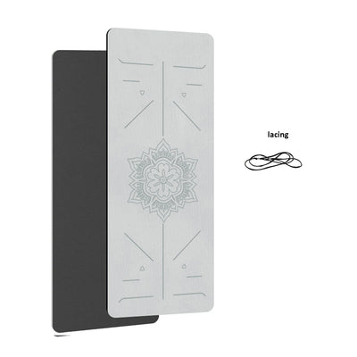 Eco TPE Yoga Mat – Non-Slip Home Fitness Mat with Alignment Guide for Yoga, Pilates & Stretching🌿🧘‍♀️