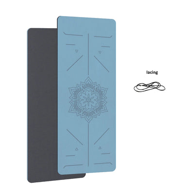 Eco TPE Yoga Mat – Non-Slip Home Fitness Mat with Alignment Guide for Yoga, Pilates & Stretching🌿🧘‍♀️