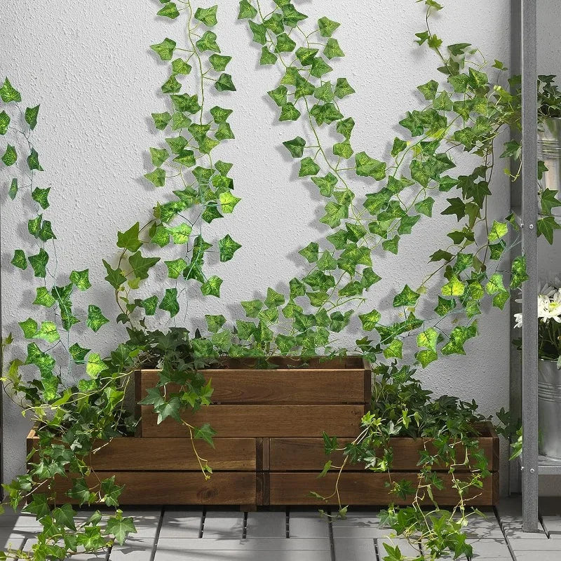 Artificial Ivy Leaf Garland – Lush Hanging Vine Decor for Home, Garden, Weddings & DIY Projects 🍃✨