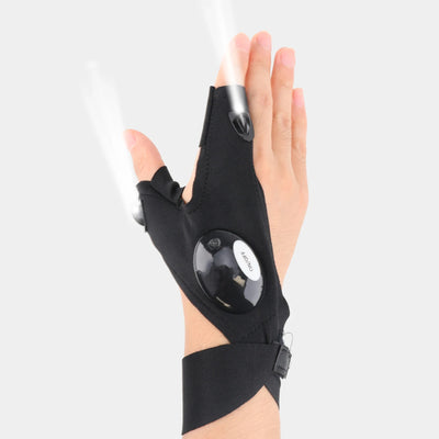 LED Half Finger Flashlight Gloves🔦🧤