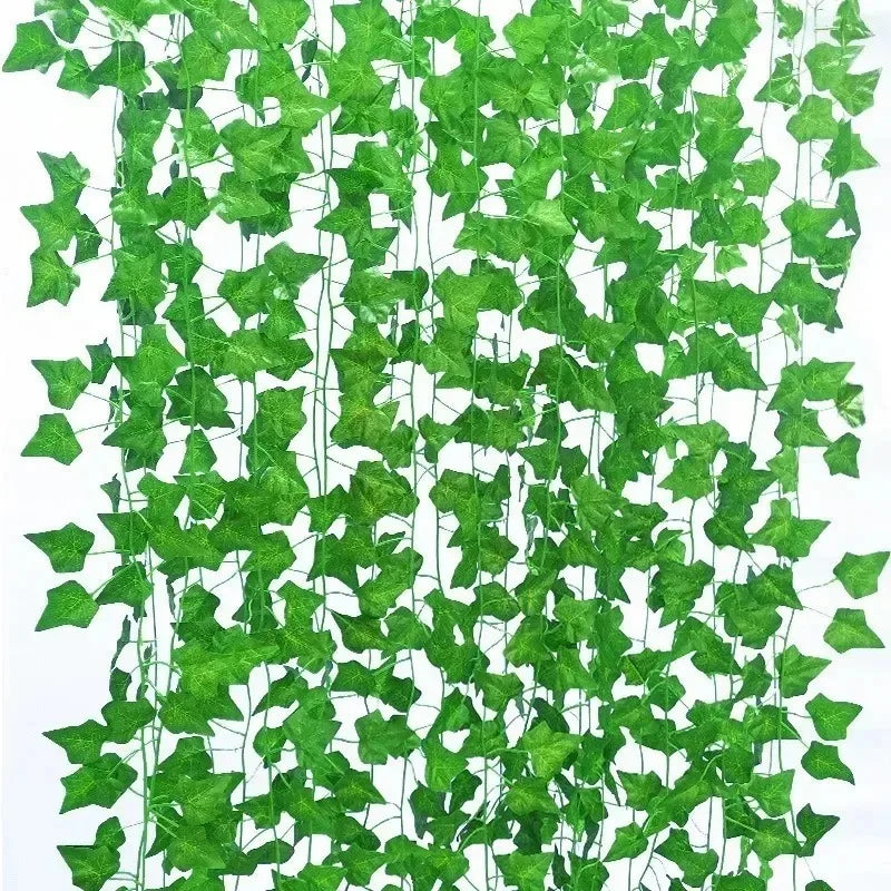 Artificial Ivy Leaf Garland – Lush Hanging Vine Decor for Home, Garden, Weddings & DIY Projects 🍃✨