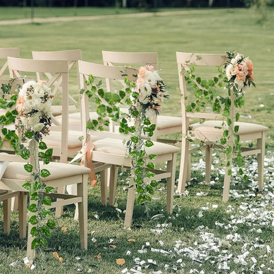 Artificial Ivy Leaf Garland – Lush Hanging Vine Decor for Home, Garden, Weddings & DIY Projects 🍃✨