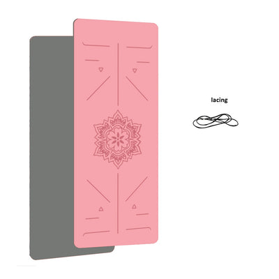 Eco TPE Yoga Mat – Non-Slip Home Fitness Mat with Alignment Guide for Yoga, Pilates & Stretching🌿🧘‍♀️