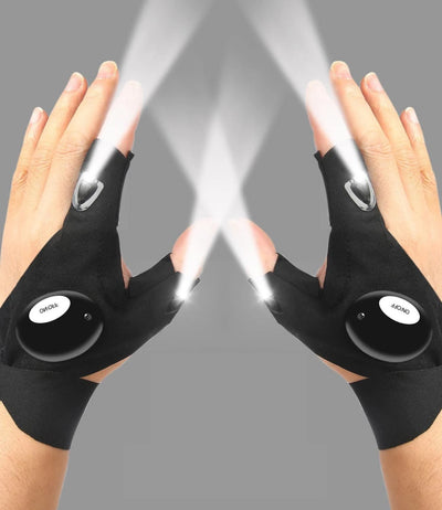 LED Half Finger Flashlight Gloves🔦🧤