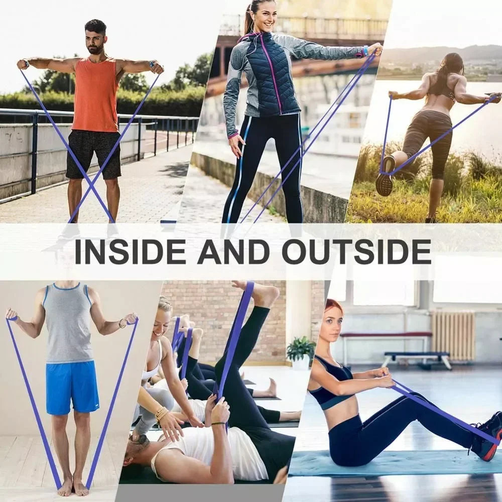 Clever Resistance Bands (5–120 lbs) – Premium Elastic Bands for Boxing, Agility, Yoga & Strength Training 💪 🧘‍♀️