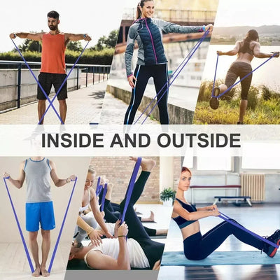 Clever Resistance Bands (5–120 lbs) – Premium Elastic Bands for Boxing, Agility, Yoga & Strength Training 💪 🧘‍♀️