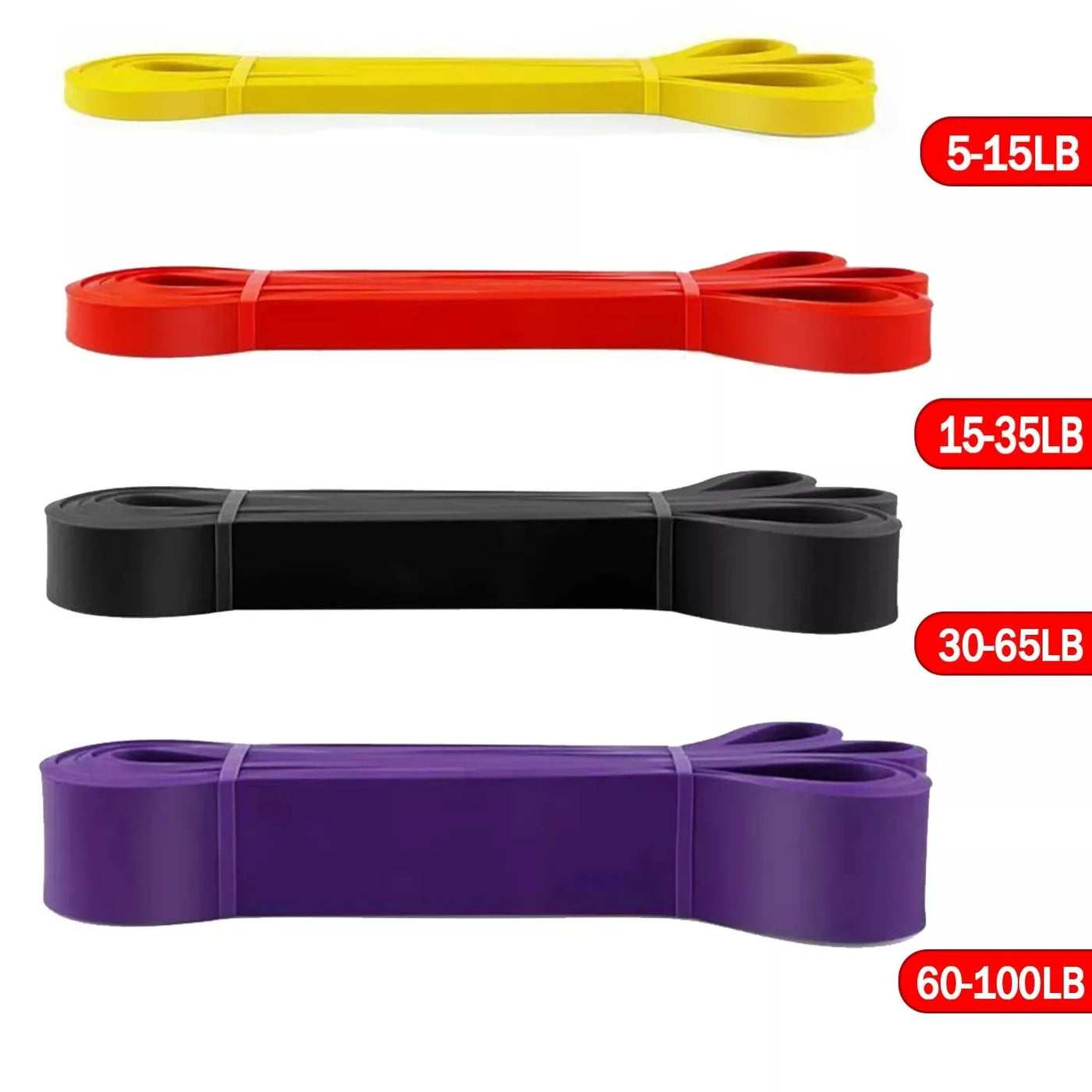 Clever Resistance Bands (5–120 lbs) – Premium Elastic Bands for Boxing, Agility, Yoga & Strength Training 💪 🧘‍♀️