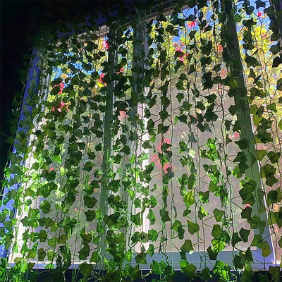 Artificial Ivy Leaf Garland – Lush Hanging Vine Decor for Home, Garden, Weddings & DIY Projects 🍃✨