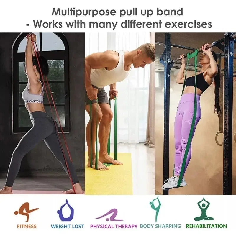 Clever Resistance Bands (5–120 lbs) – Premium Elastic Bands for Boxing, Agility, Yoga & Strength Training 💪 🧘‍♀️