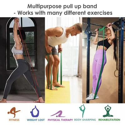 Clever Resistance Bands (5–120 lbs) – Premium Elastic Bands for Boxing, Agility, Yoga & Strength Training 💪 🧘‍♀️