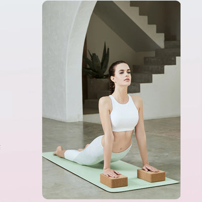 Eco TPE Yoga Mat – Non-Slip Home Fitness Mat with Alignment Guide for Yoga, Pilates & Stretching🌿🧘‍♀️