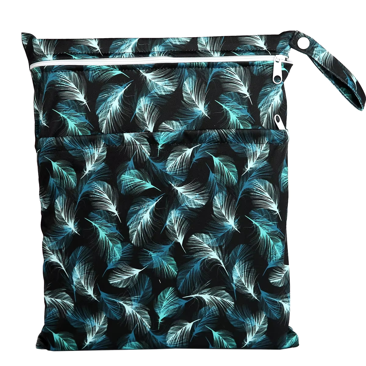 Reusable Wet & Dry Baby Bag – Dual-Zip Waterproof Pouch for Diapers & Essentials (36×29cm) 👶♻️👜 