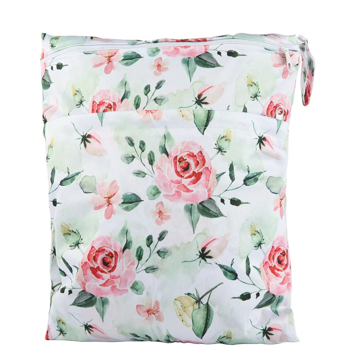 Reusable Wet & Dry Baby Bag – Dual-Zip Waterproof Pouch for Diapers & Essentials (36×29cm) 👶♻️👜 