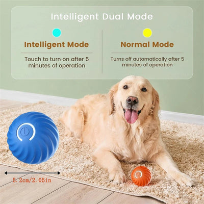 🐾 Clever Smart Pet Ball – USB Interactive Bouncing Toy for Dogs & Cats